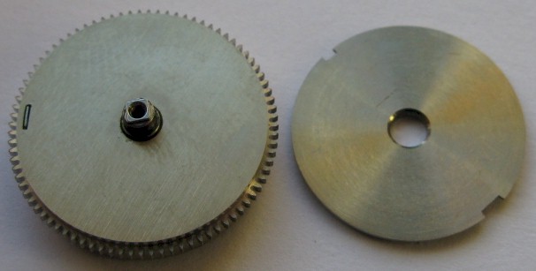 Hamilton Pocket Watch 992B 16s 21j. part barrel + arbor + mainspring 